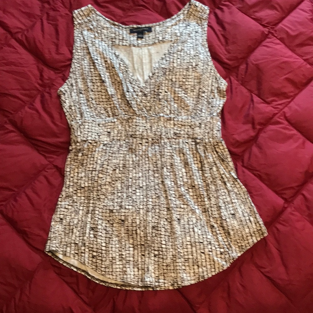Cross-front sleeveless Banana Republic top